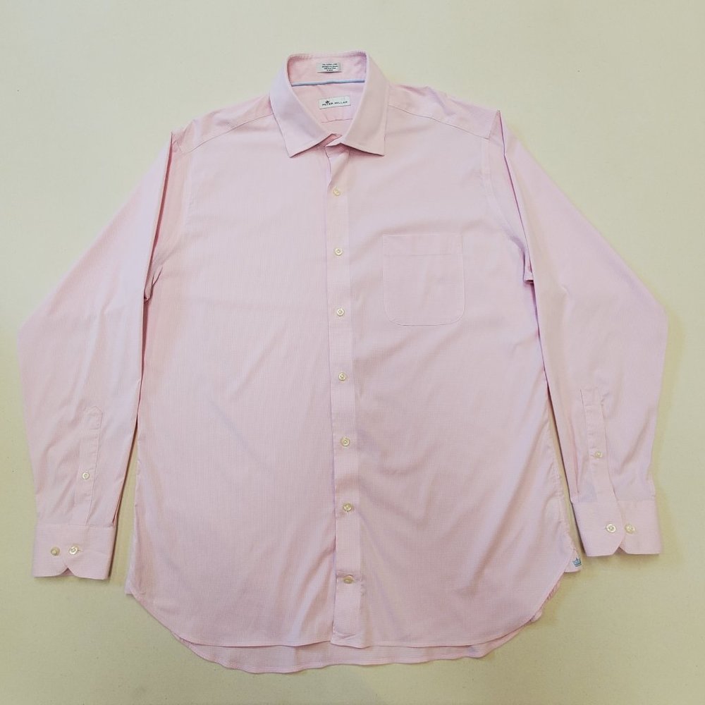 Peter Millar Button Down Extra Long 17.5 - image 2